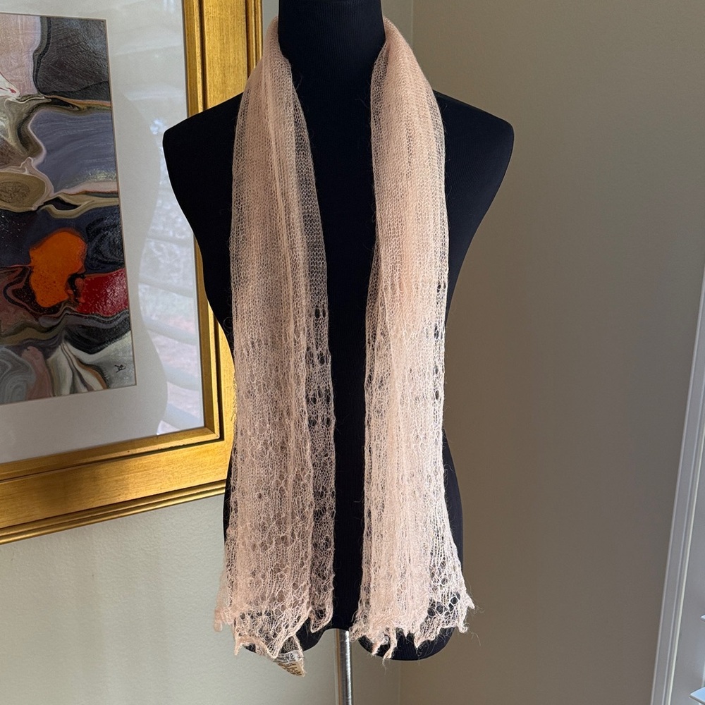 Vintage B Altman Mohair Scarf Made in England
